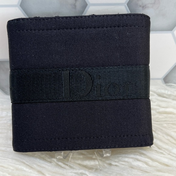 EUC Christian Dior Compact Canvas Wallet - Picture 3 of 12